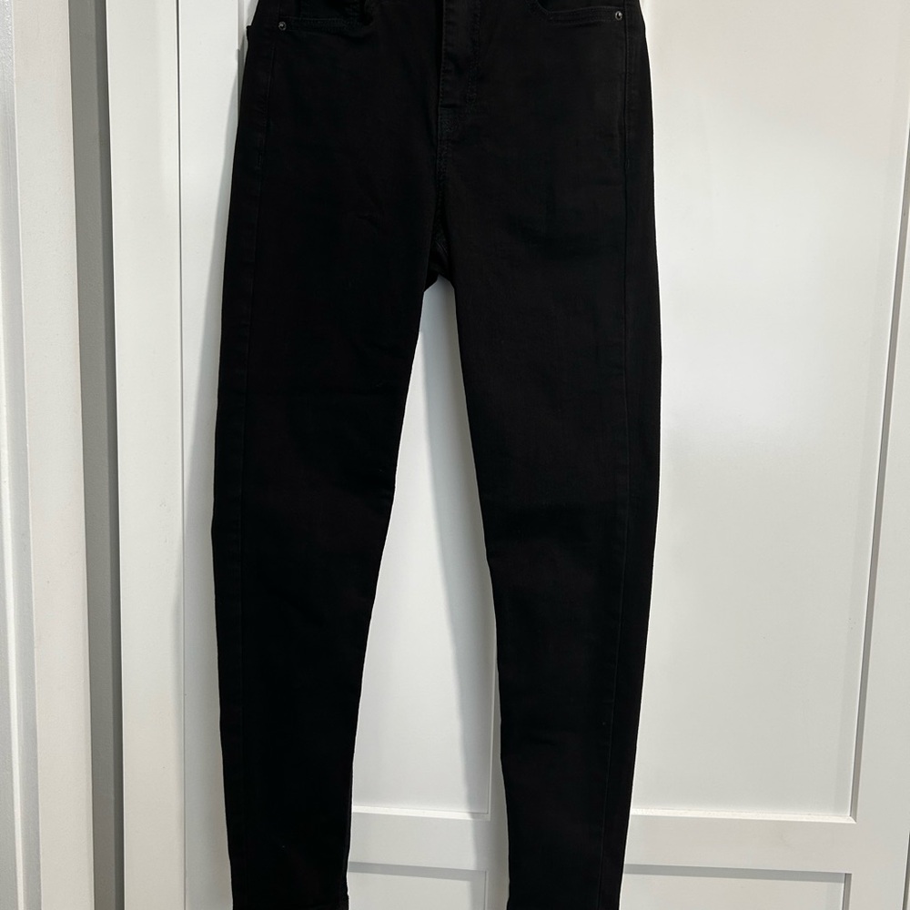 Topshop Black High Rise Jeans